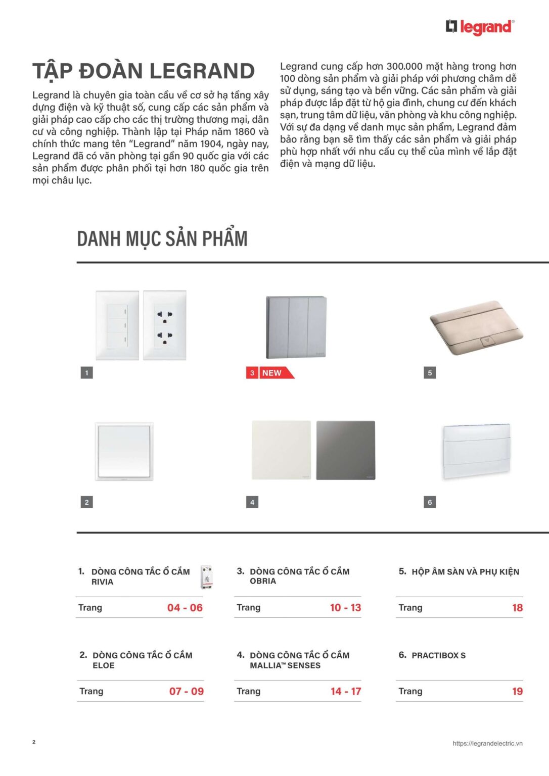 Legrand Cliane Cataloguenull