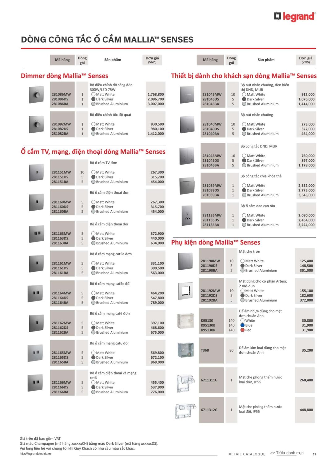 Legrand Cliane Cataloguenull